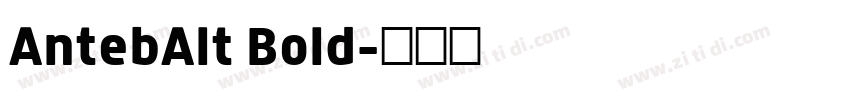 AntebAlt Bold字体转换